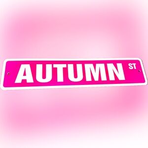 AUTUMN Street Vinyl Sign…